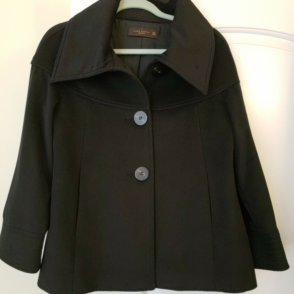 Zara Woman Wool A-Line Jacket